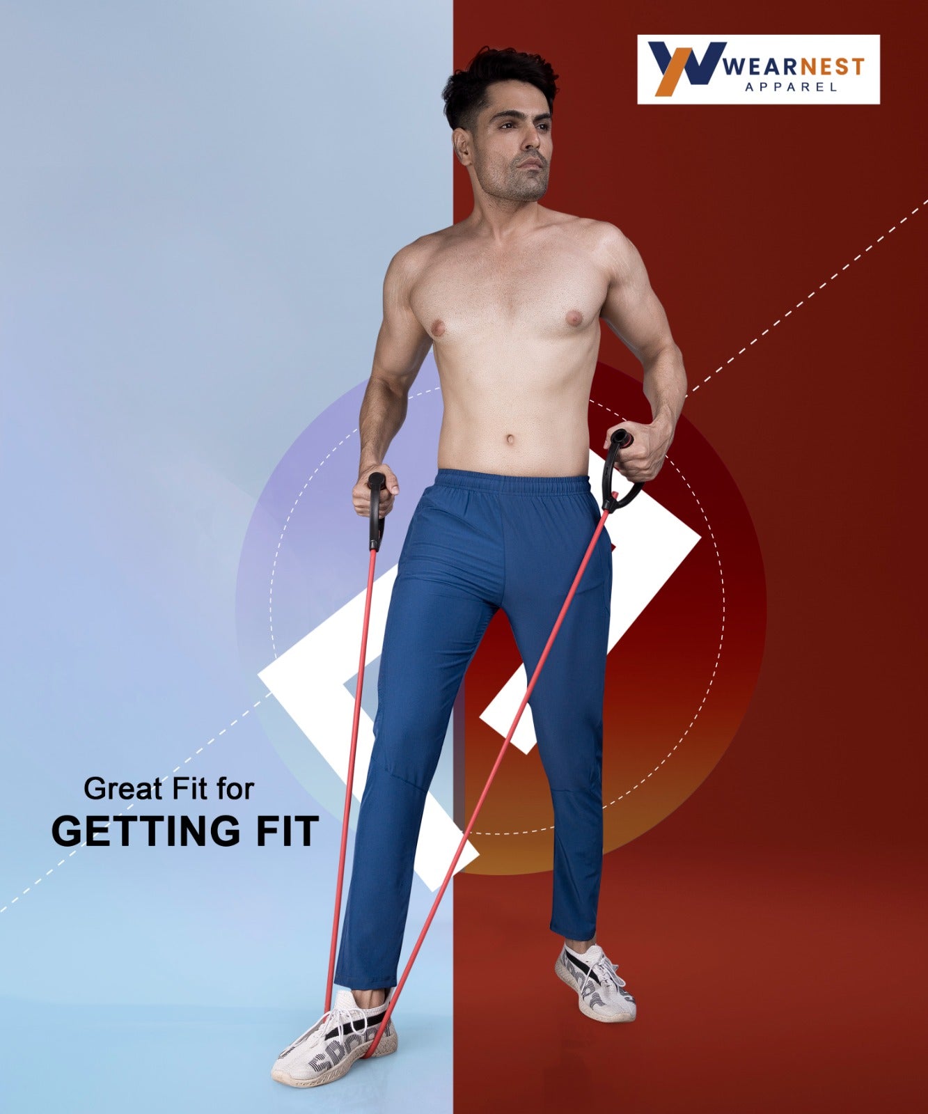 Body fit track clearance pants