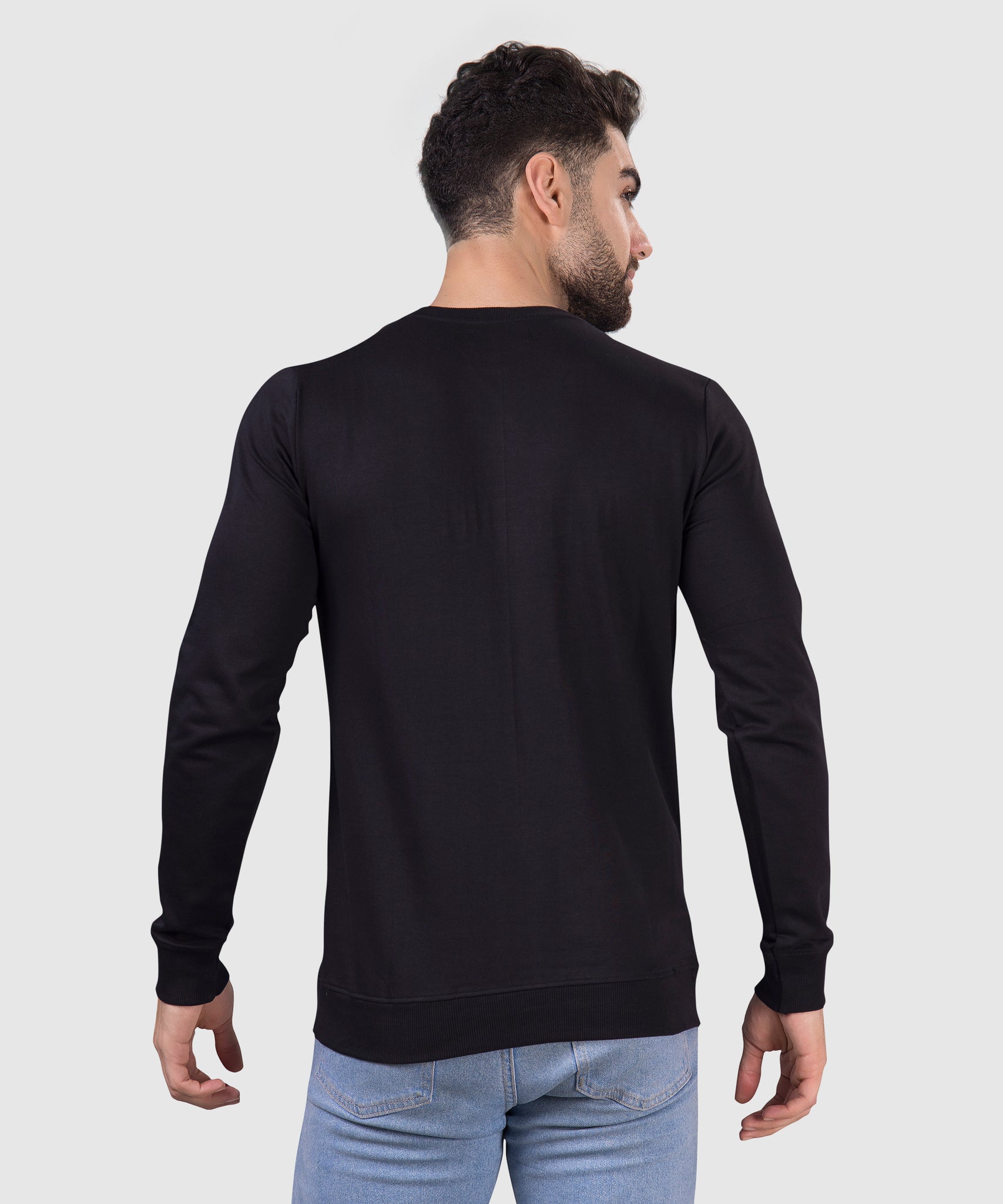 Cotton Craft Classics Full Sleeves In Deep Black