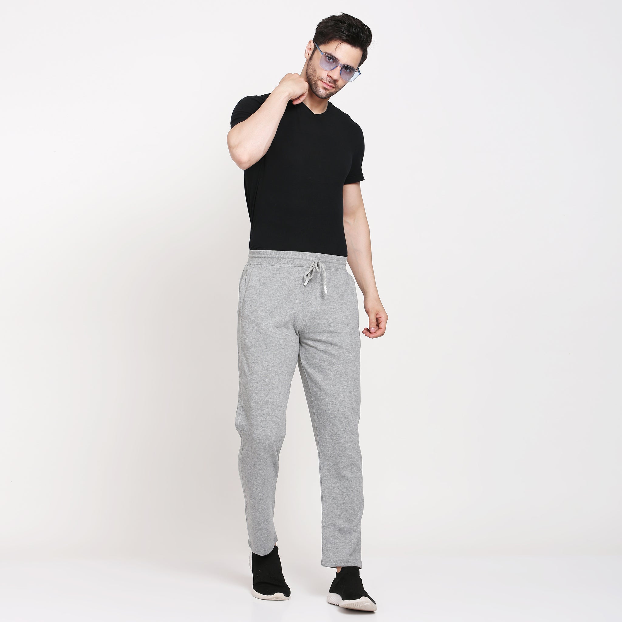 Buy Slim Fit Track Pants with Placement Print Online at Best Prices in  India  JioMart